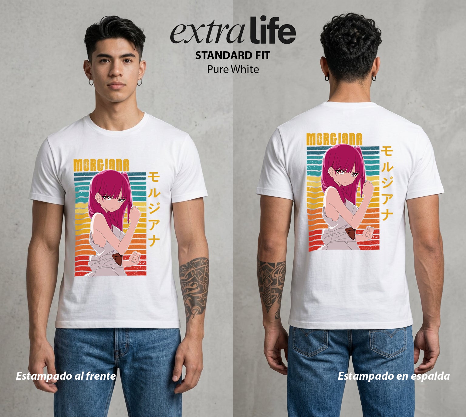 Las Mil y Una Batallas | La Bailarina del Bien #02625 - Playera Standard Fit | Pure White - Foto en modelo