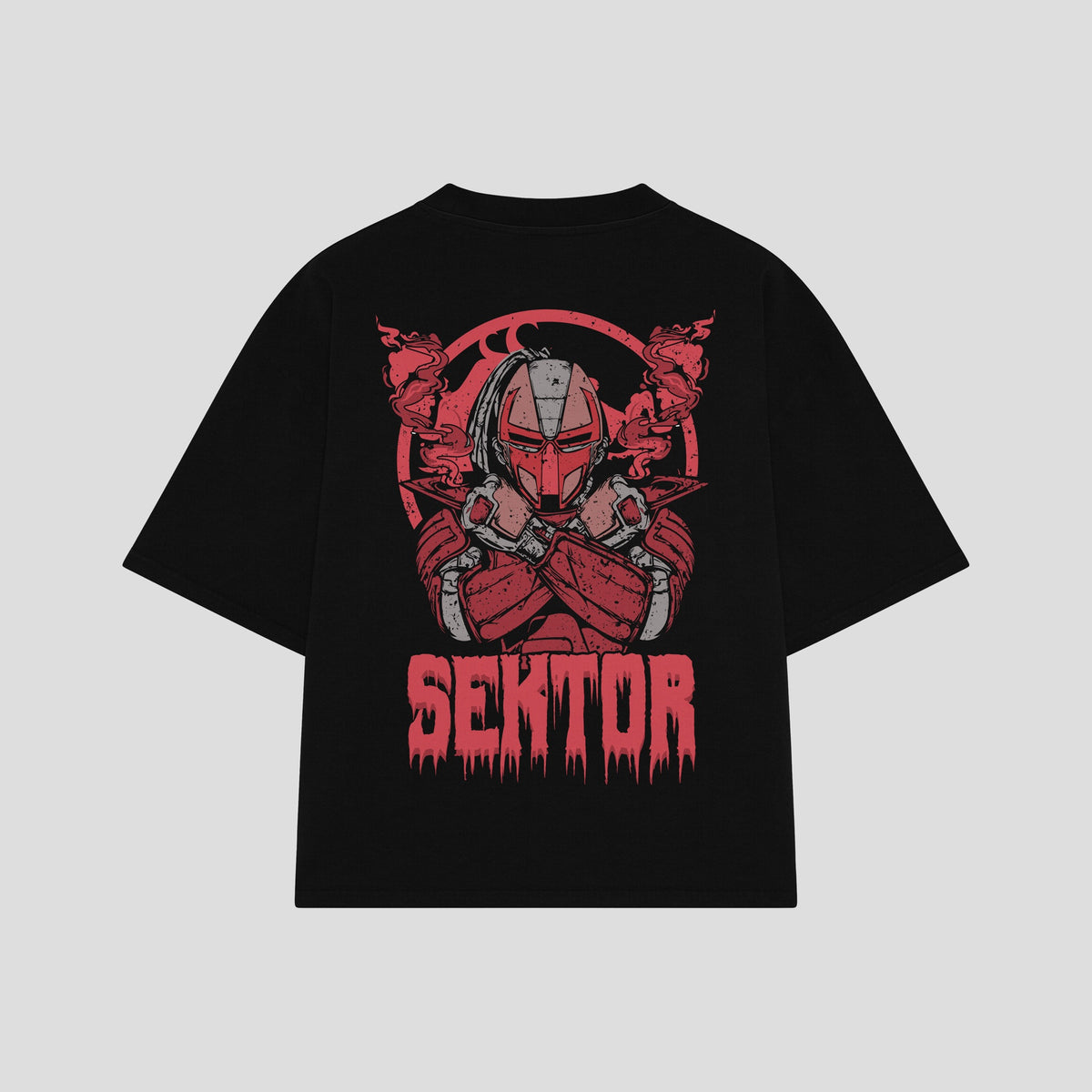 Playera streetwear premium de anime y gaming ExtraLife MX, corte oversized drop shoulder ligero y fresco en color Deep Black y Off-White, moda urbana mexicana de culto.