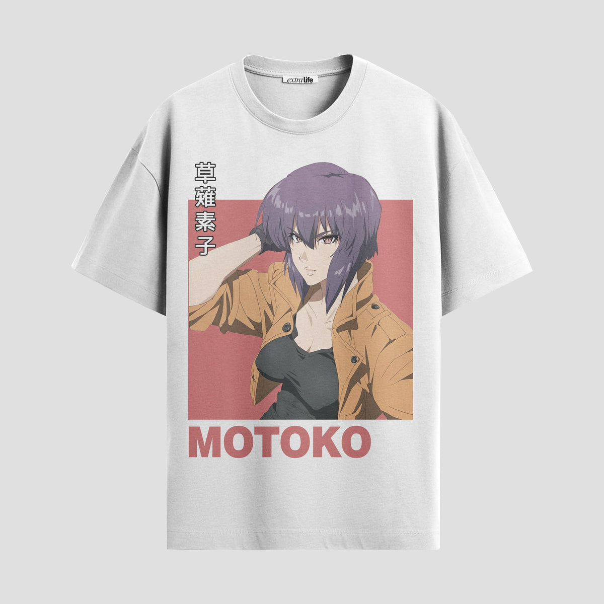 Playera urbana de anime y gaming ExtraLife MX, corte Classic Premium unisex ligero y transpirable en color Deep Black y Pure White, ropa de uso diario para gym y casual.