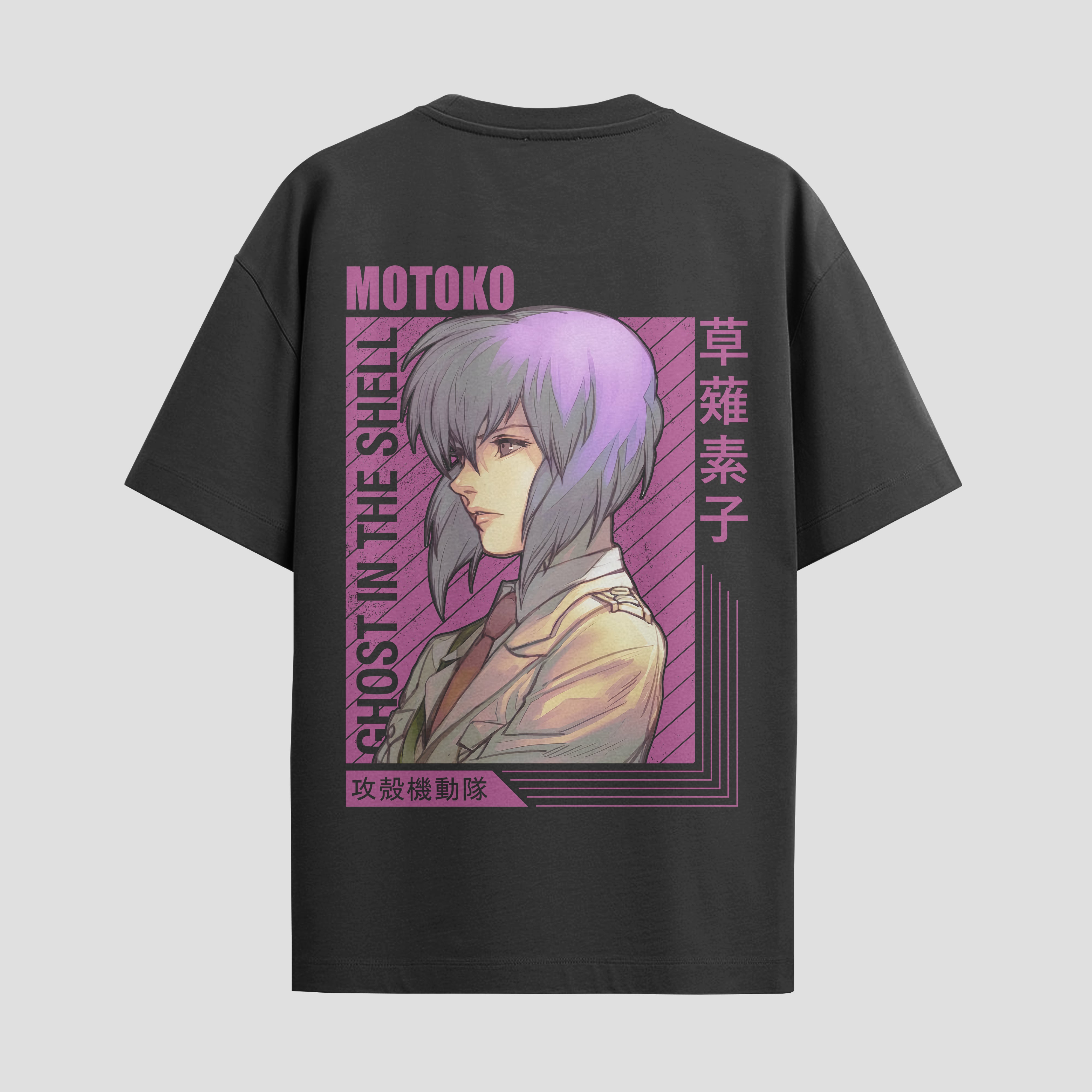 Playera urbana de anime y gaming ExtraLife MX, corte Standard Fit unisex ligero y transpirable en color Deep Black y Pure White, ropa de uso diario para gym y casual.