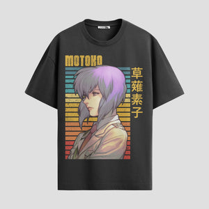 Playera urbana de anime y gaming ExtraLife MX, corte Standard Fit unisex ligero y transpirable en color Deep Black y Pure White, ropa de uso diario para gym y casual.