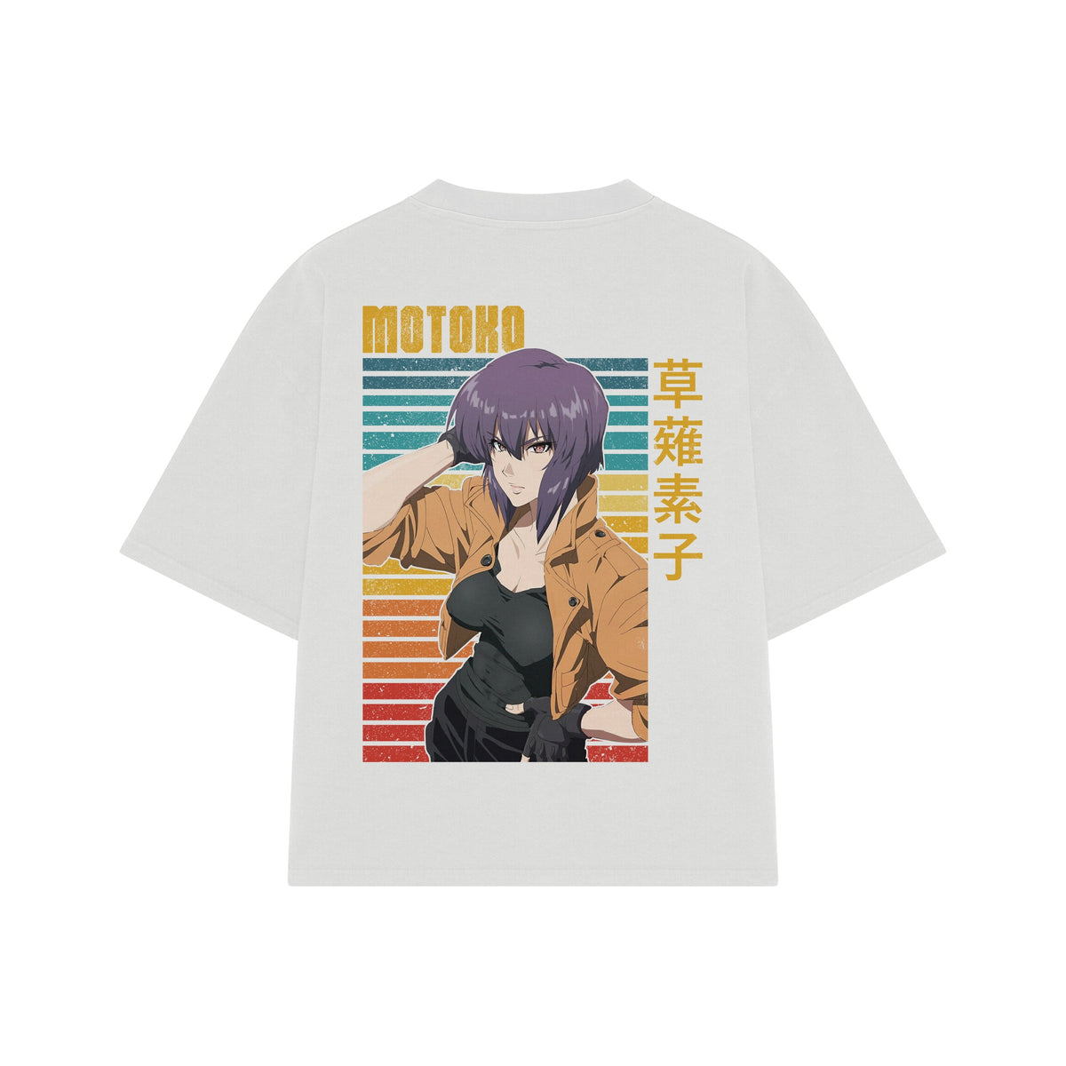 Playera streetwear premium de anime y gaming ExtraLife MX, corte oversized drop shoulder ligero y fresco en color Deep Black y Off-White, moda urbana mexicana de culto.