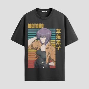 Playera urbana de anime y gaming ExtraLife MX, corte Standard Fit unisex ligero y transpirable en color Deep Black y Pure White, ropa de uso diario para gym y casual.