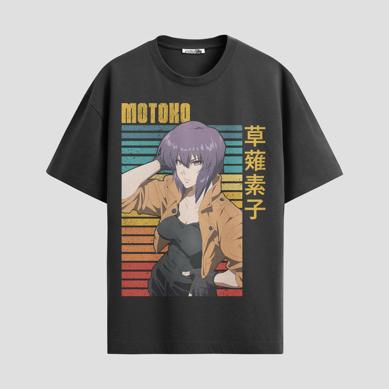 Playera urbana de anime y gaming ExtraLife MX, corte Standard Fit unisex ligero y transpirable en color Deep Black y Pure White, ropa de uso diario para gym y casual.