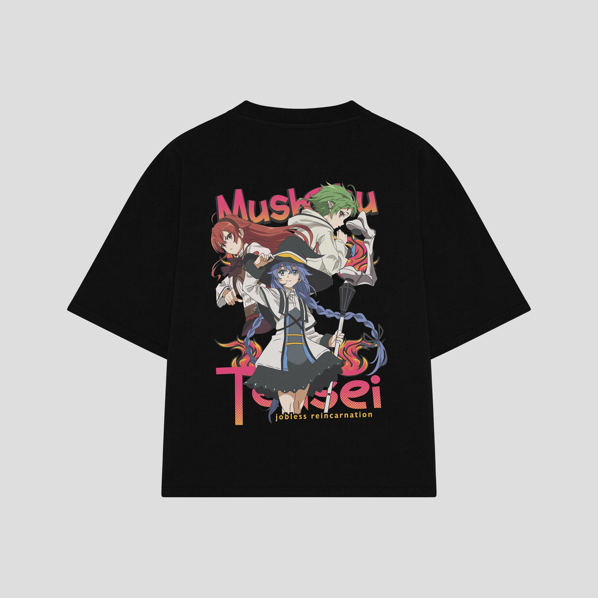 Playera streetwear premium de anime y gaming ExtraLife MX, corte oversized drop shoulder ligero y fresco en color Deep Black y Off-White, moda urbana mexicana de culto.