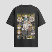 Playera urbana de anime y gaming ExtraLife MX, corte Standard Fit unisex ligero y transpirable en color Deep Black y Pure White, ropa de uso diario para gym y casual.