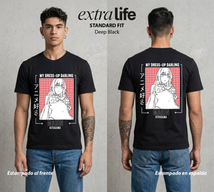 El Arte del Cosplay | El Amor del Cosplay #02657 - Playera Standard Fit | Deep Black - Foto en modelo