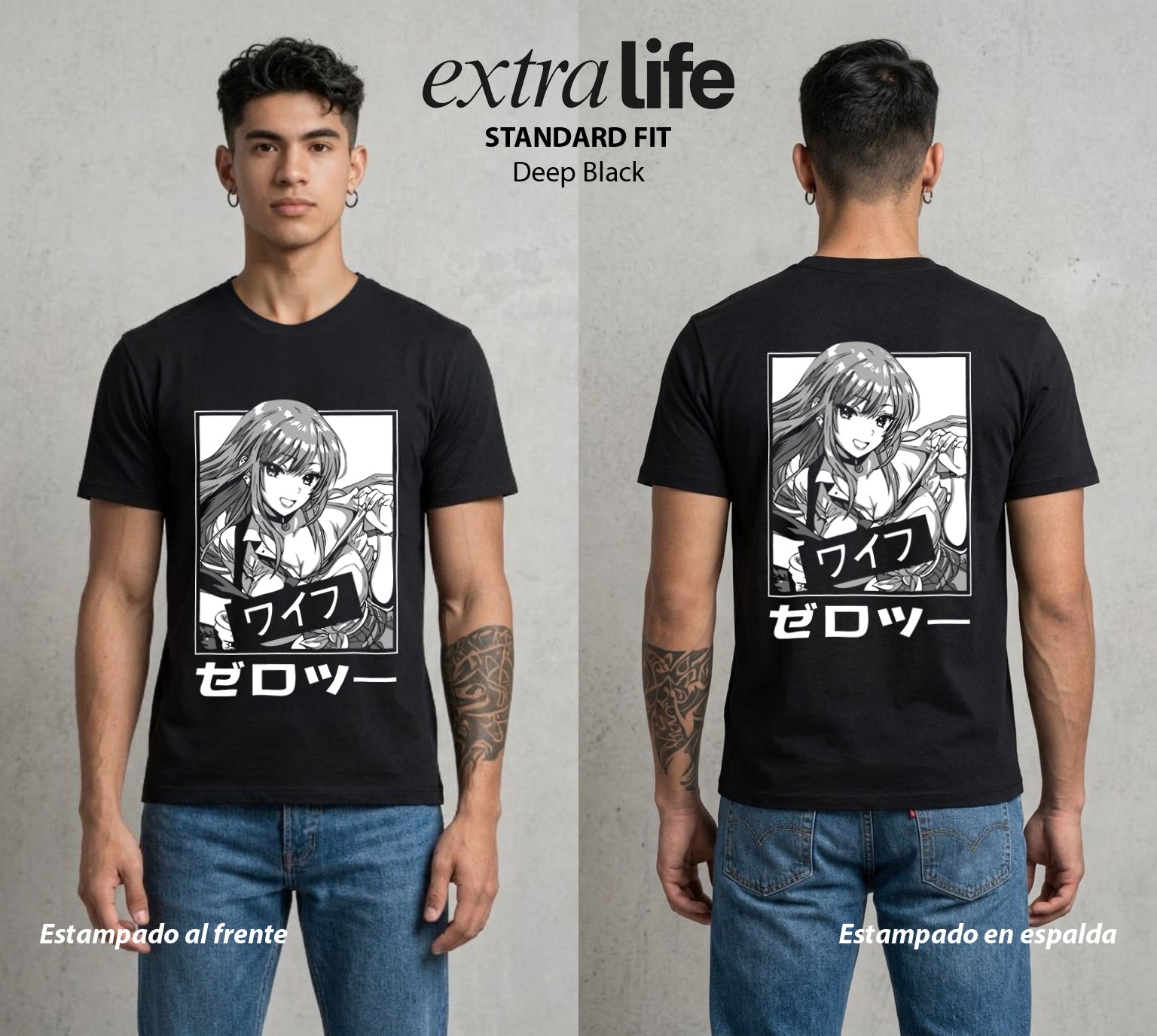El Arte del Cosplay | El Amor del Cosplay #02661 - Playera Standard Fit | Deep Black - Foto en modelo
