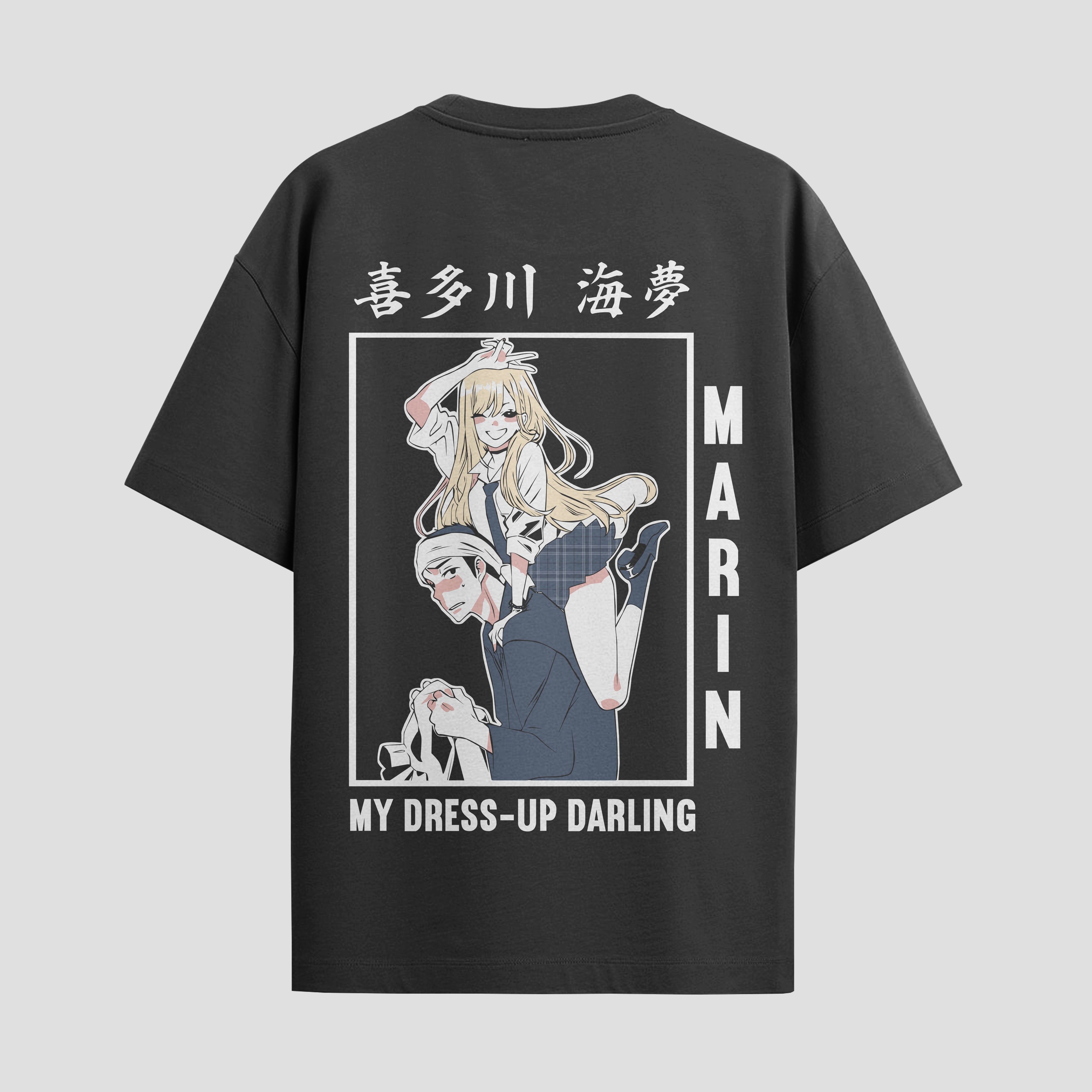 Playera urbana de anime y gaming ExtraLife MX, corte Standard Fit unisex ligero y transpirable en color Deep Black y Pure White, ropa de uso diario para gym y casual.