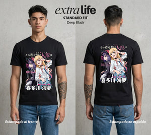 El Arte del Cosplay | El Vacio del Bien #02677 - Playera Standard Fit | Deep Black - Foto en modelo