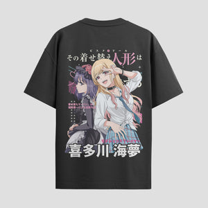 Playera urbana de anime y gaming ExtraLife MX, corte Standard Fit unisex ligero y transpirable en color Deep Black y Pure White, ropa de uso diario para gym y casual.