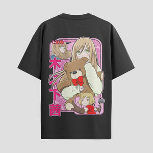 Playera urbana de anime y gaming ExtraLife MX, corte Standard Fit unisex ligero y transpirable en color Deep Black y Pure White, ropa de uso diario para gym y casual.