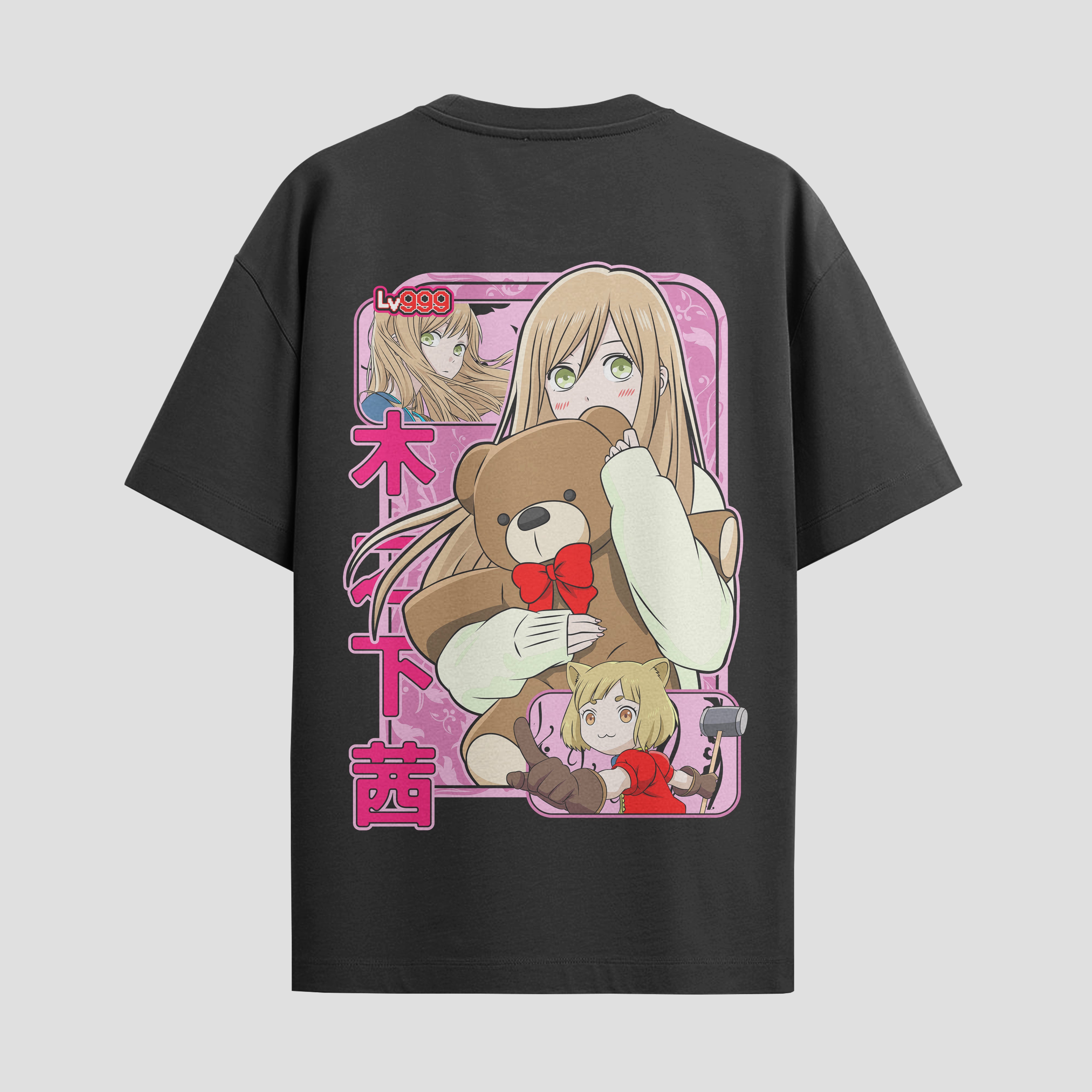Playera urbana de anime y gaming ExtraLife MX, corte Standard Fit unisex ligero y transpirable en color Deep Black y Pure White, ropa de uso diario para gym y casual.