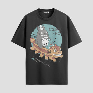 Playera urbana de anime y gaming ExtraLife MX, corte Standard Fit unisex ligero y transpirable en color Deep Black y Pure White, ropa de uso diario para gym y casual.