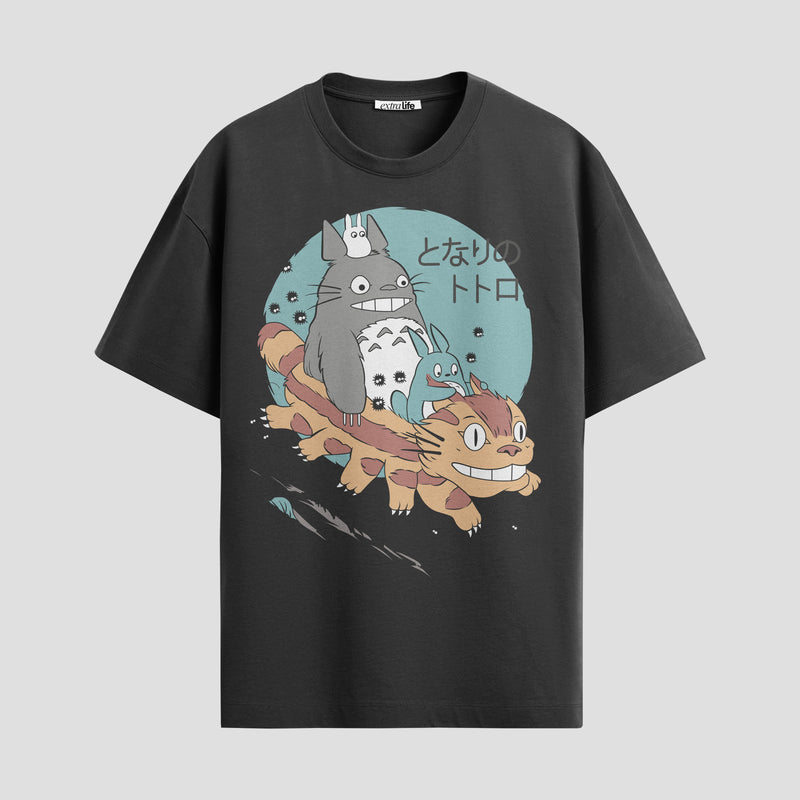Playera urbana de anime y gaming ExtraLife MX, corte Standard Fit unisex ligero y transpirable en color Deep Black y Pure White, ropa de uso diario para gym y casual.