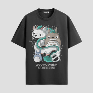 Playera urbana de anime y gaming ExtraLife MX, corte Standard Fit unisex ligero y transpirable en color Deep Black y Pure White, ropa de uso diario para gym y casual.