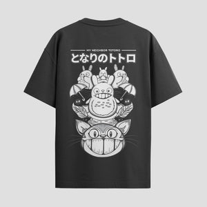 Playera urbana de anime y gaming ExtraLife MX, corte Standard Fit unisex ligero y transpirable en color Deep Black y Pure White, ropa de uso diario para gym y casual.