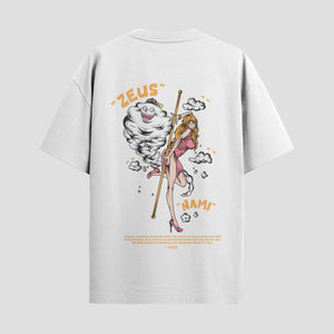 Playera urbana de anime y gaming ExtraLife MX, corte Standard Fit unisex ligero y transpirable en color Deep Black y Pure White, ropa de uso diario para gym y casual.