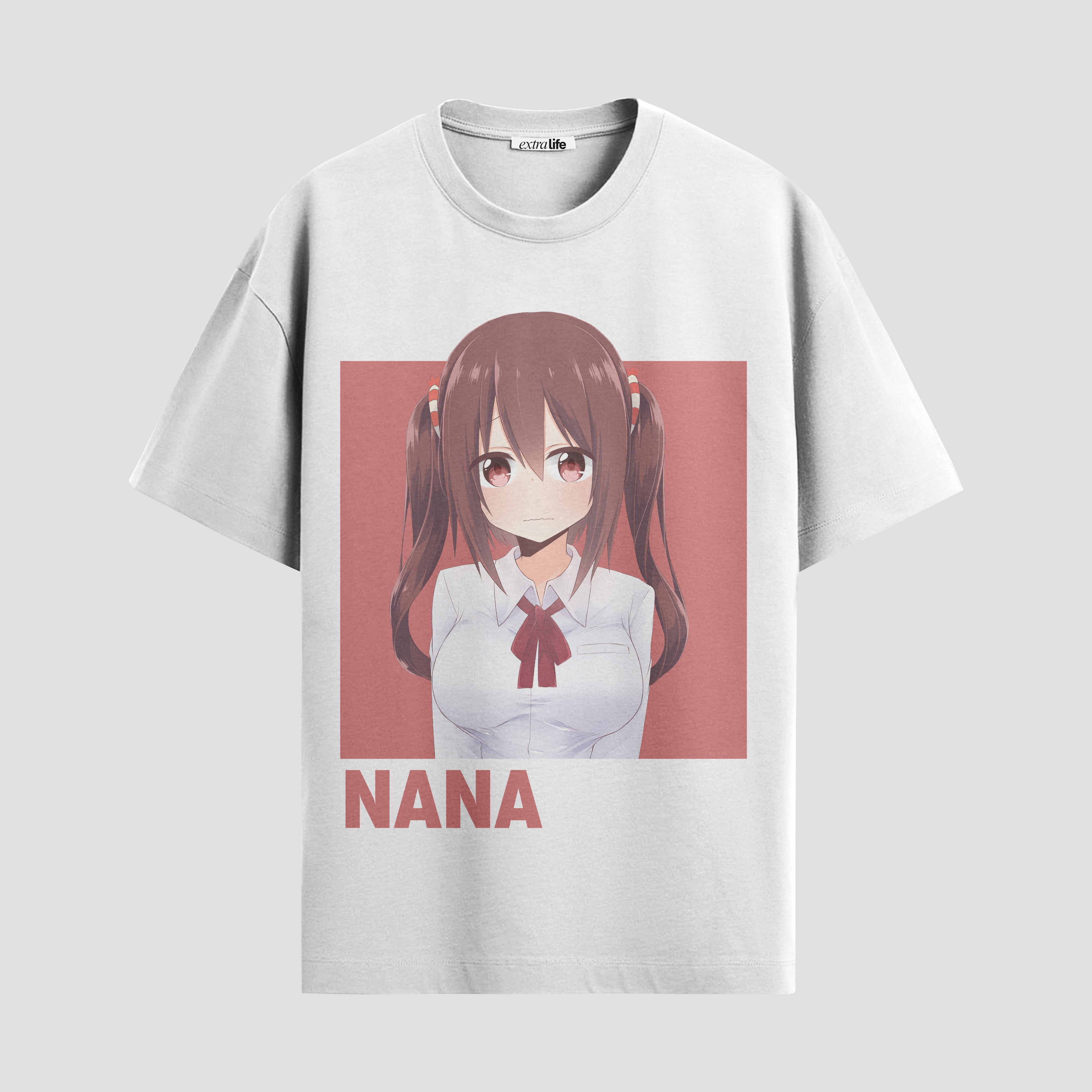 Playera urbana de anime y gaming ExtraLife MX, corte Standard Fit unisex ligero y transpirable en color Deep Black y Pure White, ropa de uso diario para gym y casual.