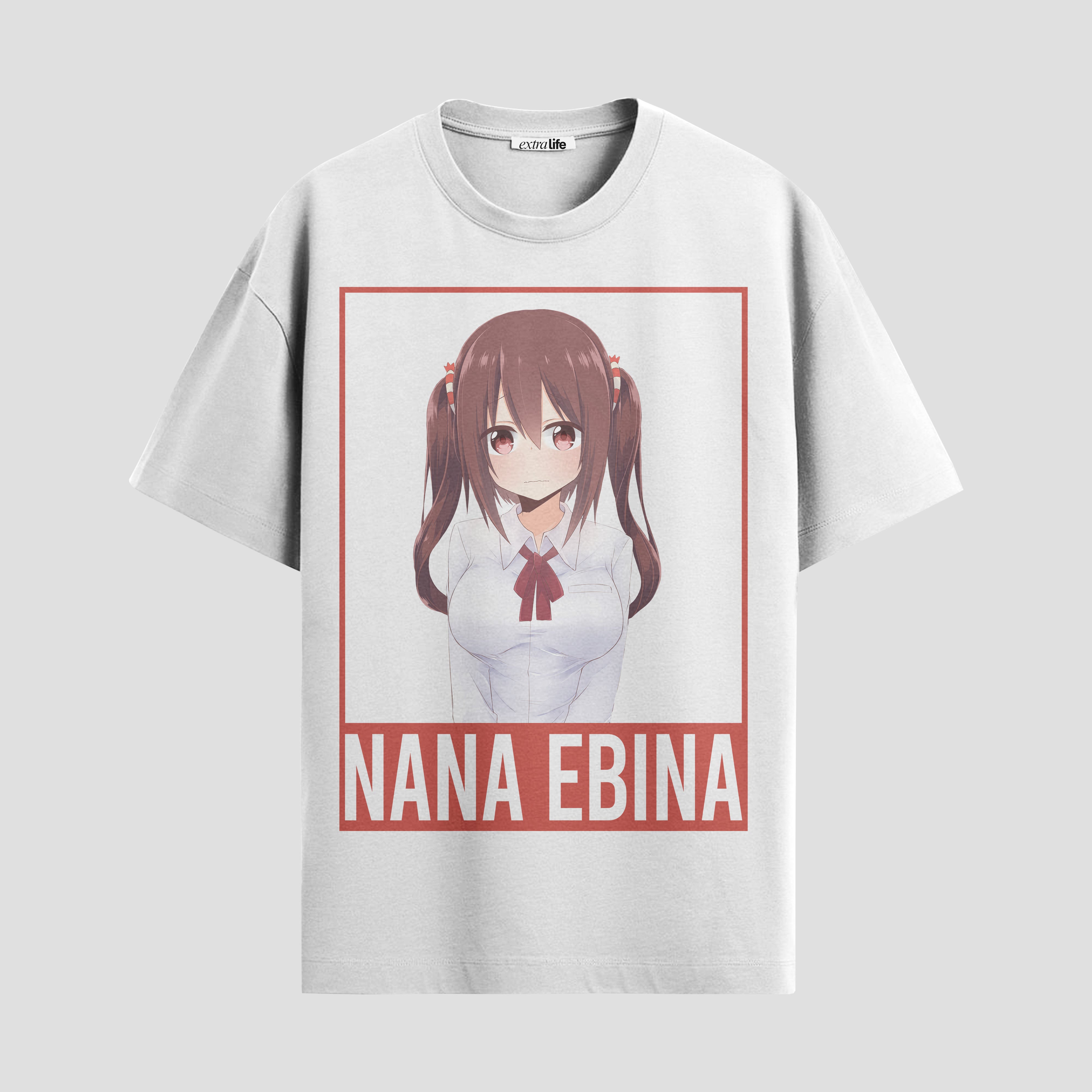Playera urbana de anime y gaming ExtraLife MX, corte Standard Fit unisex ligero y transpirable en color Deep Black y Pure White, ropa de uso diario para gym y casual.