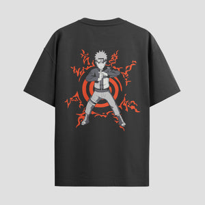 Playera urbana de anime y gaming ExtraLife MX, corte Standard Fit unisex ligero y transpirable en color Deep Black y Pure White, ropa de uso diario para gym y casual.