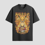 Playera urbana de anime y gaming ExtraLife MX, corte Standard Fit unisex ligero y transpirable en color Deep Black y Pure White, ropa de uso diario para gym y casual.