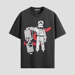 Playera urbana de anime y gaming ExtraLife MX, corte Standard Fit unisex ligero y transpirable en color Deep Black y Pure White, ropa de uso diario para gym y casual.