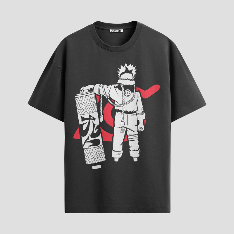 Playera urbana de anime y gaming ExtraLife MX, corte Standard Fit unisex ligero y transpirable en color Deep Black y Pure White, ropa de uso diario para gym y casual.