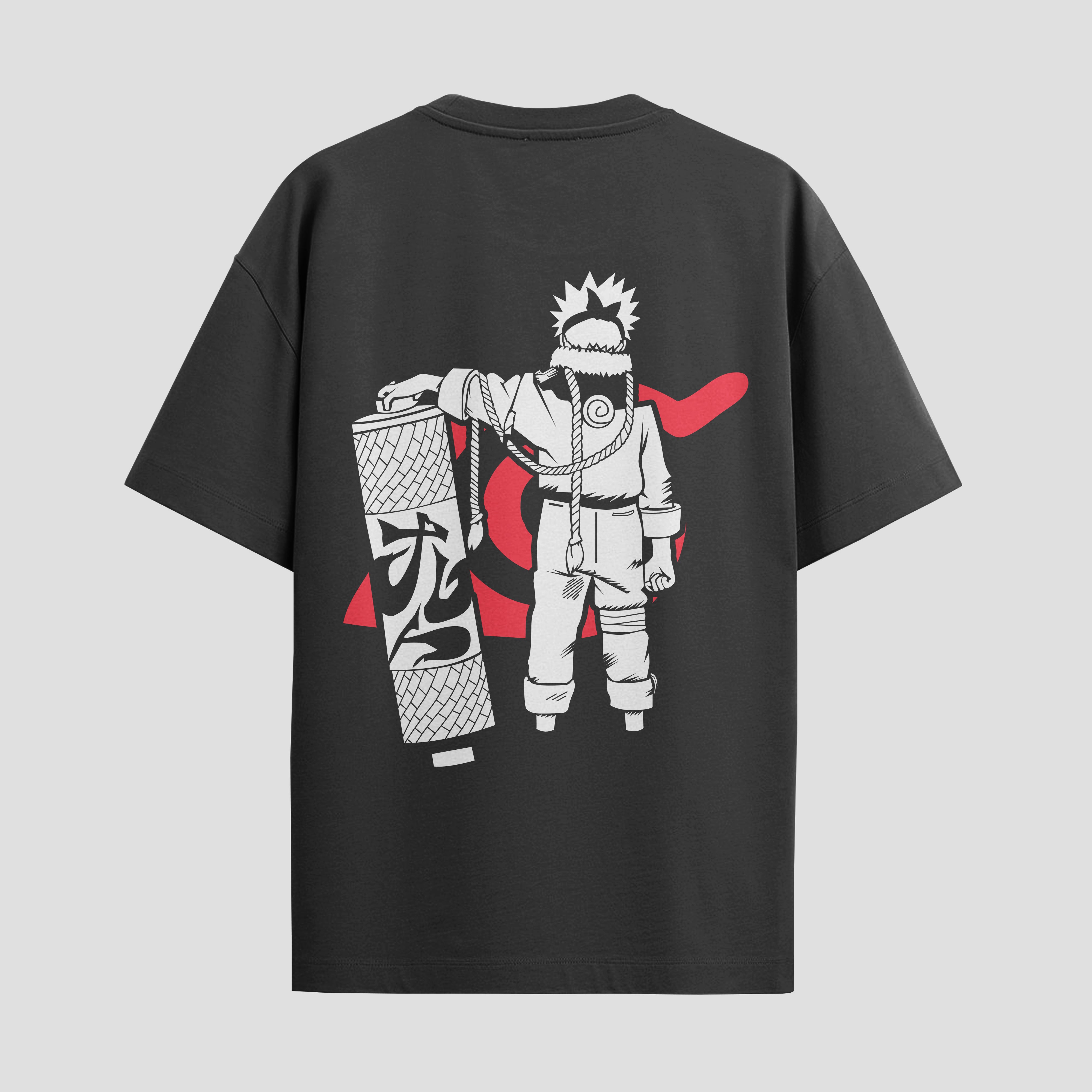 Playera urbana de anime y gaming ExtraLife MX, corte Standard Fit unisex ligero y transpirable en color Deep Black y Pure White, ropa de uso diario para gym y casual.