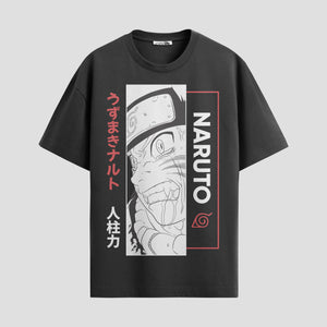 Playera urbana de anime y gaming ExtraLife MX, corte Standard Fit unisex ligero y transpirable en color Deep Black y Pure White, ropa de uso diario para gym y casual.