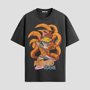 Playera urbana de anime y gaming ExtraLife MX, corte Standard Fit unisex ligero y transpirable en color Deep Black y Pure White, ropa de uso diario para gym y casual.
