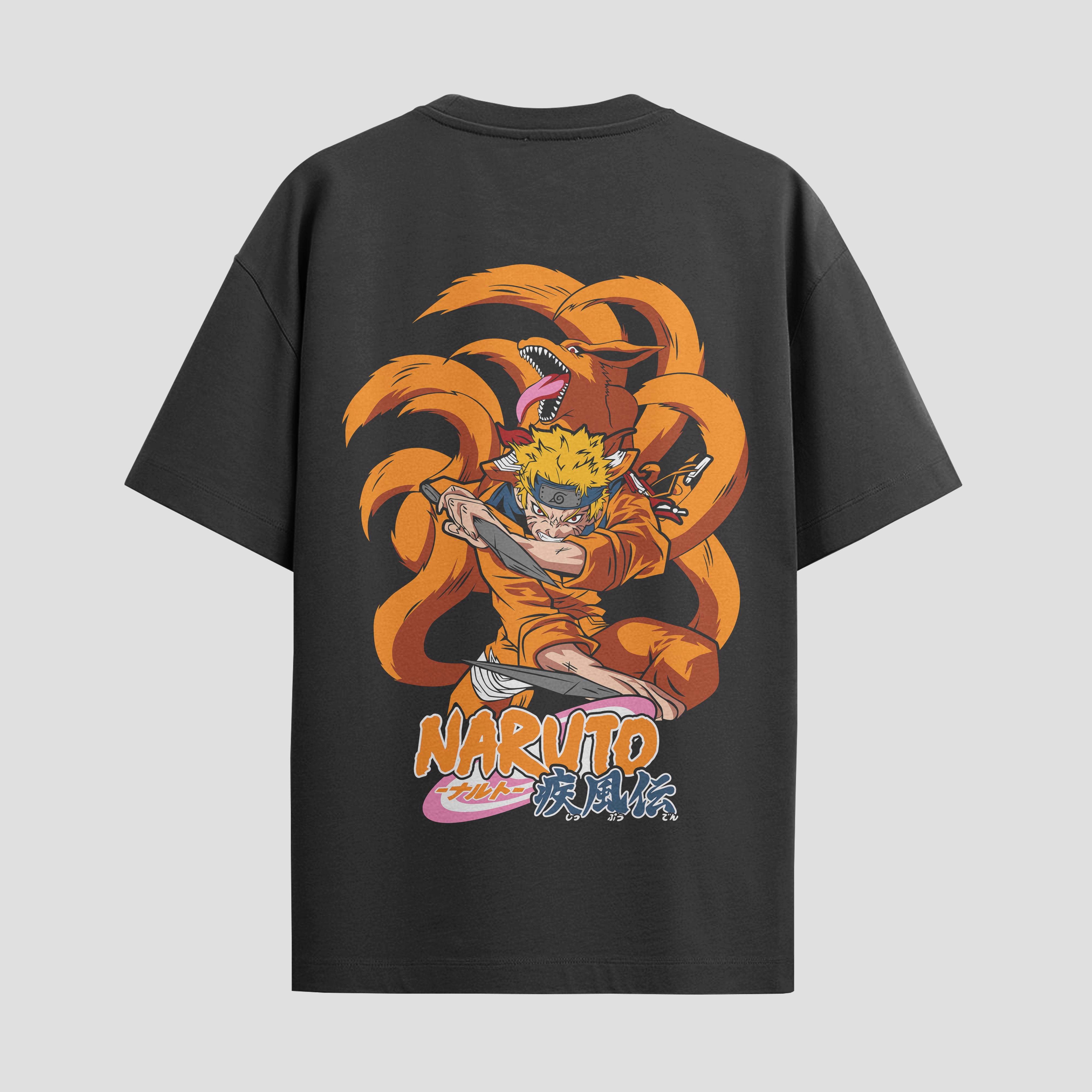 Playera urbana de anime y gaming ExtraLife MX, corte Standard Fit unisex ligero y transpirable en color Deep Black y Pure White, ropa de uso diario para gym y casual.