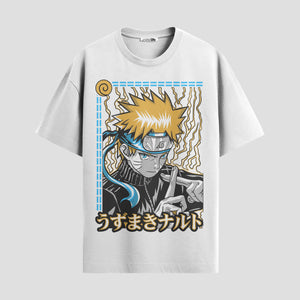 Playera urbana de anime y gaming ExtraLife MX, corte Standard Fit unisex ligero y transpirable en color Deep Black y Pure White, ropa de uso diario para gym y casual.