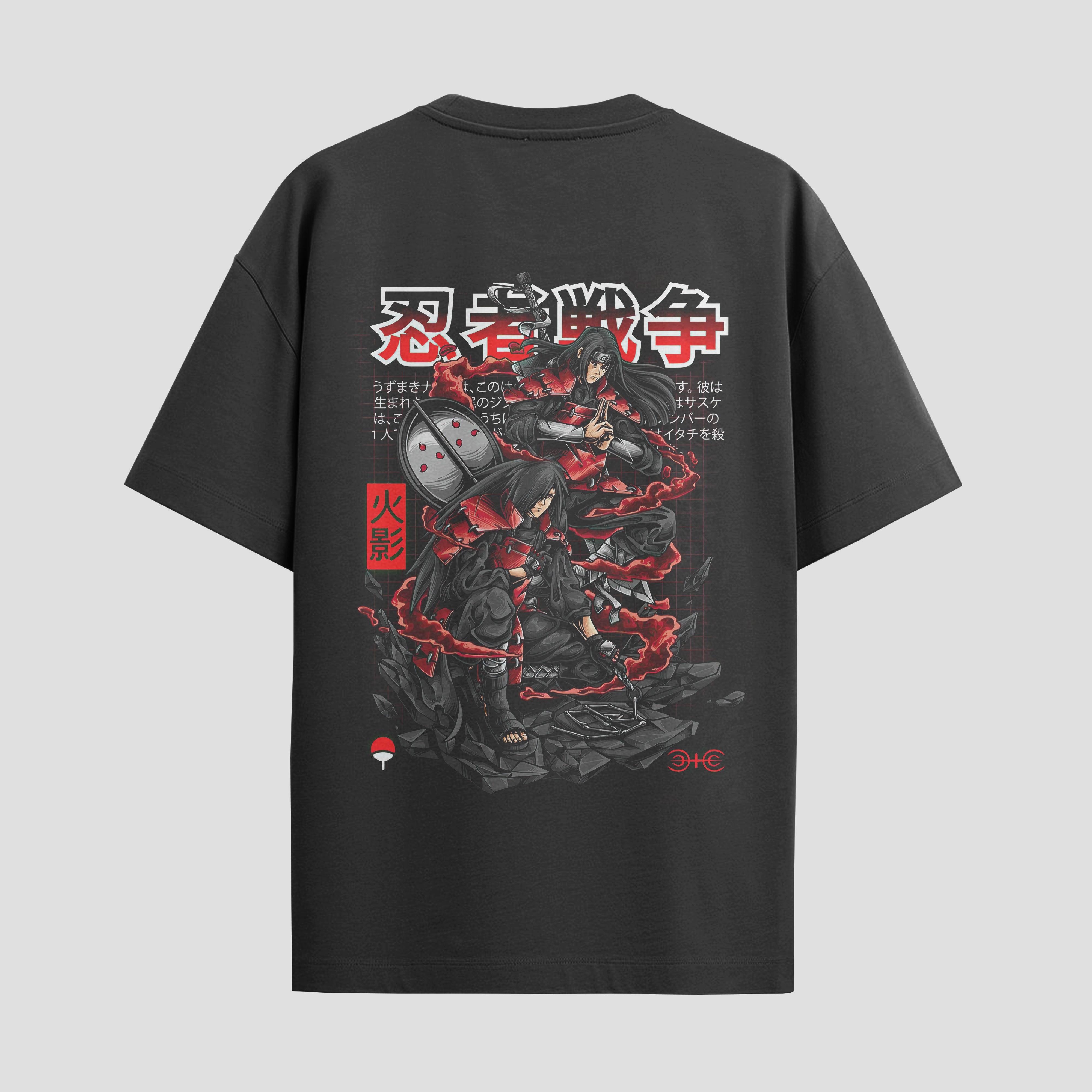 Playera urbana de anime y gaming ExtraLife MX, corte Standard Fit unisex ligero y transpirable en color Deep Black y Pure White, ropa de uso diario para gym y casual.