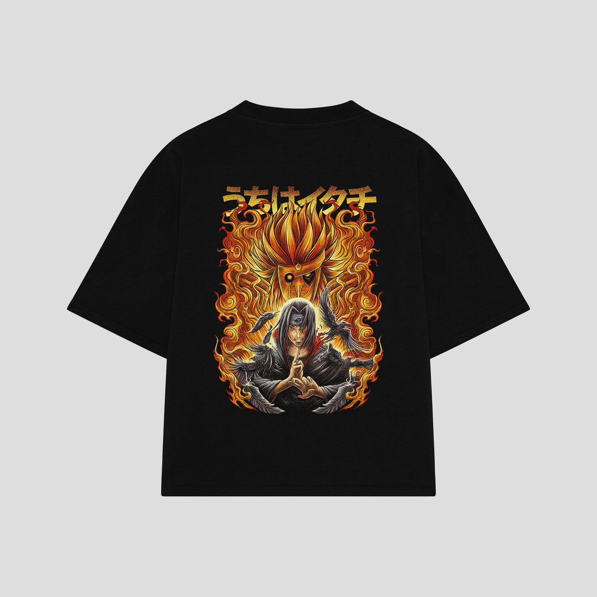 Playera streetwear premium de anime y gaming ExtraLife MX, corte oversized drop shoulder ligero y fresco en color Deep Black y Off-White, moda urbana mexicana de culto.