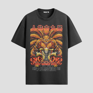 Playera urbana de anime y gaming ExtraLife MX, corte Standard Fit unisex ligero y transpirable en color Deep Black y Pure White, ropa de uso diario para gym y casual.