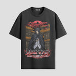 Playera urbana de anime y gaming ExtraLife MX, corte Standard Fit unisex ligero y transpirable en color Deep Black y Pure White, ropa de uso diario para gym y casual.
