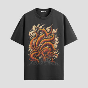 Playera urbana de anime y gaming ExtraLife MX, corte Standard Fit unisex ligero y transpirable en color Deep Black y Pure White, ropa de uso diario para gym y casual.