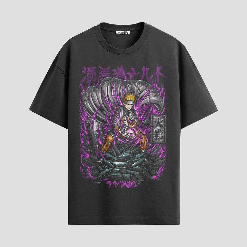 Playera urbana de anime y gaming ExtraLife MX, corte Standard Fit unisex ligero y transpirable en color Deep Black y Pure White, ropa de uso diario para gym y casual.