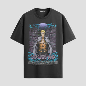 Playera urbana de anime y gaming ExtraLife MX, corte Standard Fit unisex ligero y transpirable en color Deep Black y Pure White, ropa de uso diario para gym y casual.