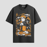 Playera urbana de anime y gaming ExtraLife MX, corte Standard Fit unisex ligero y transpirable en color Deep Black y Pure White, ropa de uso diario para gym y casual.