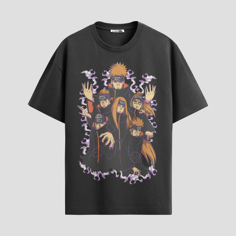 Playera urbana de anime y gaming ExtraLife MX, corte Standard Fit unisex ligero y transpirable en color Deep Black y Pure White, ropa de uso diario para gym y casual.