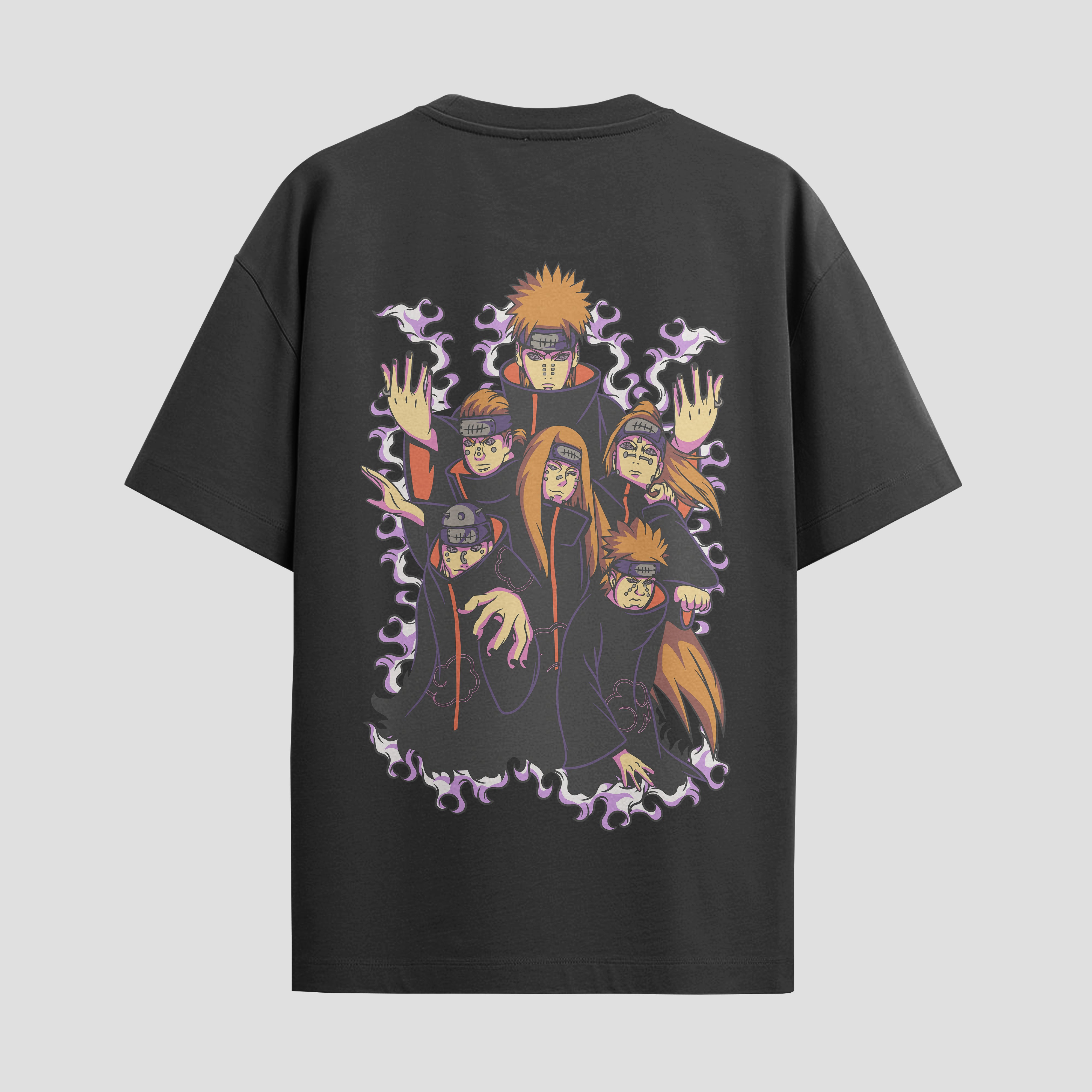 Playera urbana de anime y gaming ExtraLife MX, corte Standard Fit unisex ligero y transpirable en color Deep Black y Pure White, ropa de uso diario para gym y casual.