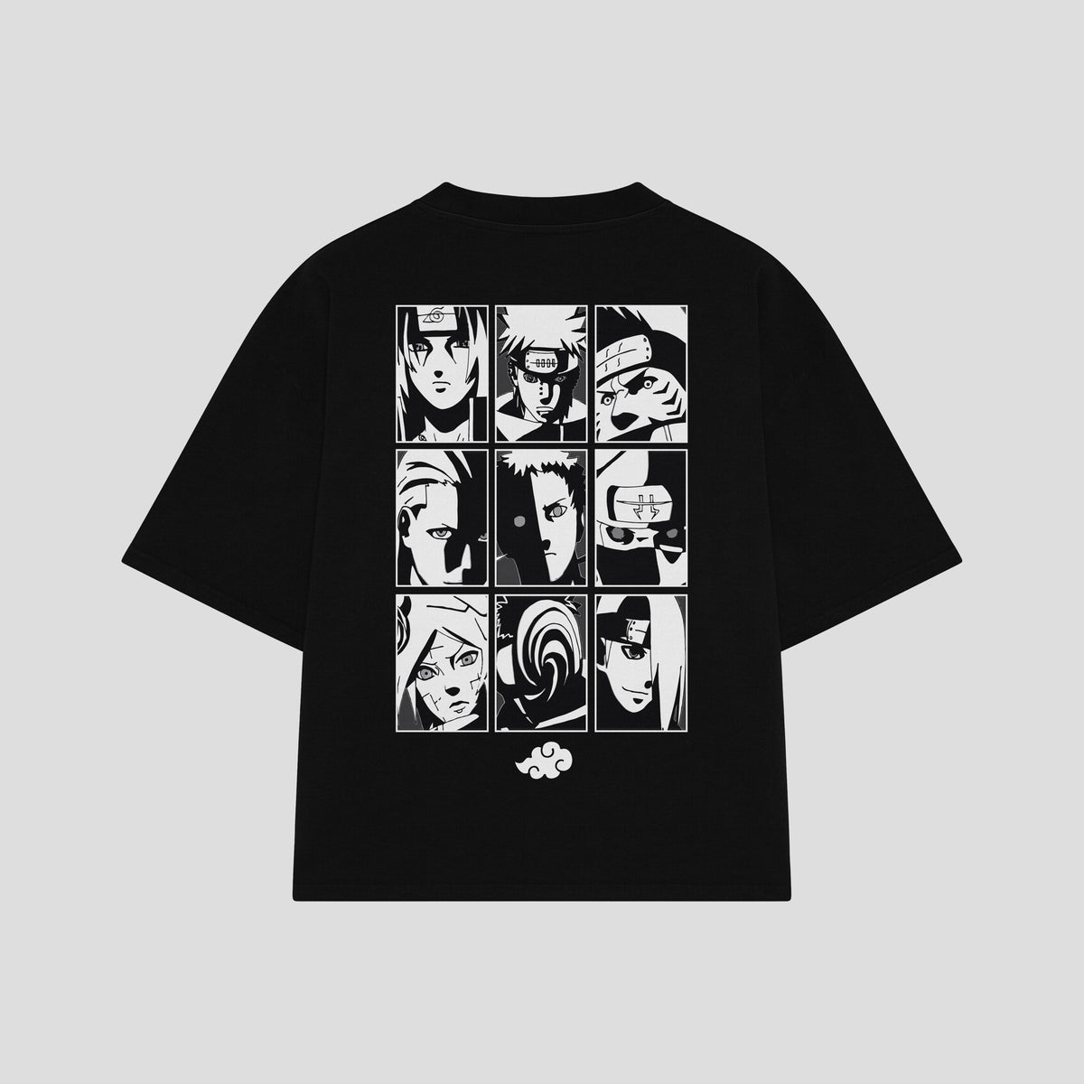 Playera streetwear premium de anime y gaming ExtraLife MX, corte oversized drop shoulder ligero y fresco en color Deep Black y Off-White, moda urbana mexicana de culto.