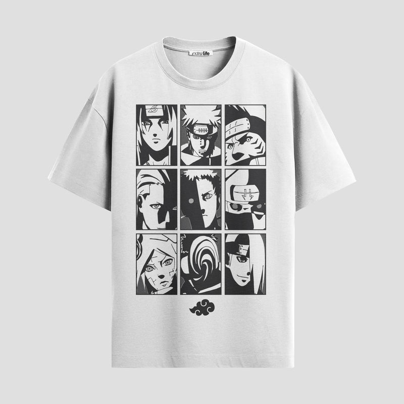 Playera urbana de anime y gaming ExtraLife MX, corte Standard Fit unisex ligero y transpirable en color Deep Black y Pure White, ropa de uso diario para gym y casual.