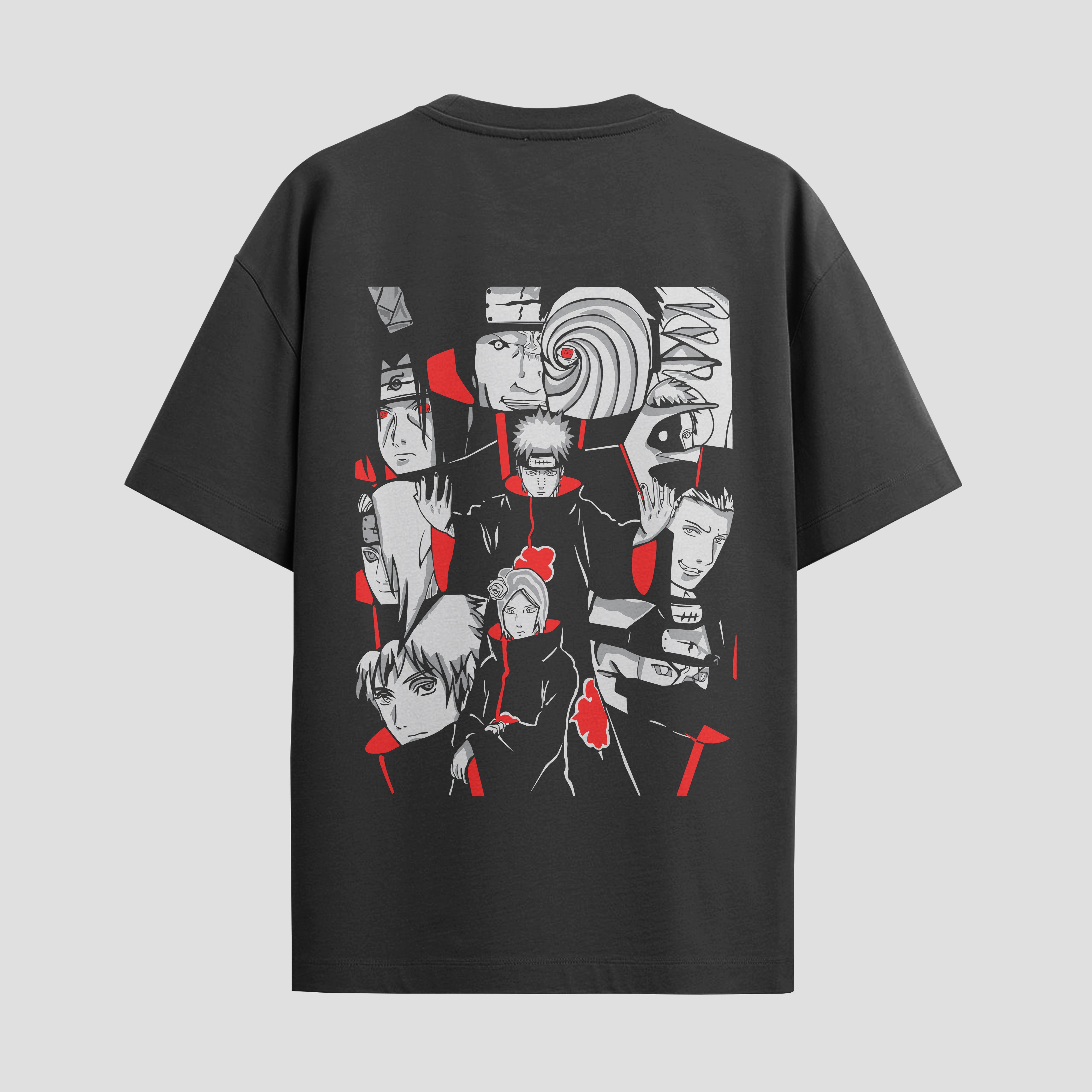 Playera urbana de anime y gaming ExtraLife MX, corte Standard Fit unisex ligero y transpirable en color Deep Black y Pure White, ropa de uso diario para gym y casual.