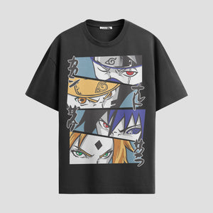 Playera urbana de anime y gaming ExtraLife MX, corte Standard Fit unisex ligero y transpirable en color Deep Black y Pure White, ropa de uso diario para gym y casual.
