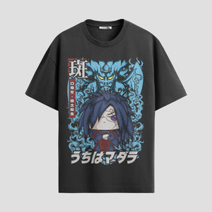 Playera urbana de anime y gaming ExtraLife MX, corte Standard Fit unisex ligero y transpirable en color Deep Black y Pure White, ropa de uso diario para gym y casual.