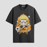 Playera urbana de anime y gaming ExtraLife MX, corte Standard Fit unisex ligero y transpirable en color Deep Black y Pure White, ropa de uso diario para gym y casual.