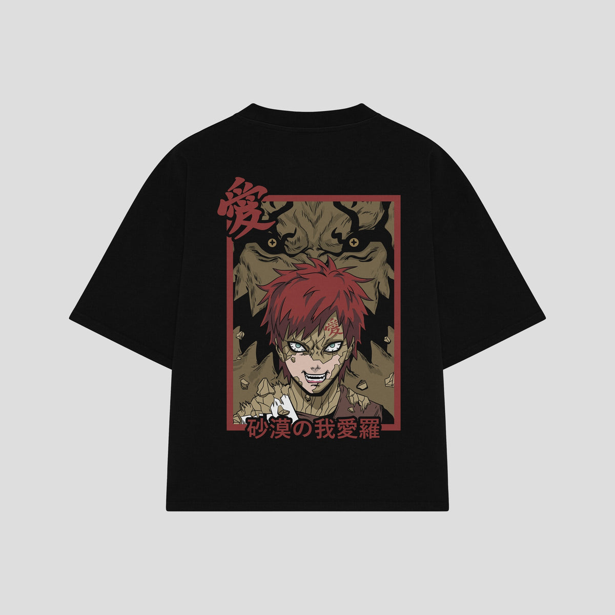 Playera streetwear premium de anime y gaming ExtraLife MX, corte oversized drop shoulder ligero y fresco en color Deep Black y Off-White, moda urbana mexicana de culto.